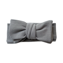 Load image into Gallery viewer, Baby Cotton Headband Bow. Eco-friendly, babies, newborns, kids, toddlers, girls, Dubai, Abu Dhabi, UAE