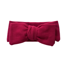 Load image into Gallery viewer, Baby Cotton Headband Bow. Eco-friendly, babies, newborns, kids, toddlers, girls, Dubai, Abu Dhabi, UAE