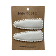 Load image into Gallery viewer, Kids hair clip, baby hair clip, hair accessories for girls, girl hair accessories, kids hair accessories, baby hair accessories, baby hair pin, baby hair clip, eco-friendly baby hair accessories, eco-friendly kids hair accessories, cotton hair clip, cotton hair pin, Dubai, Abu Dhabi, UAE