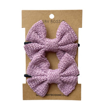 Load image into Gallery viewer, Kids hair clip, baby hair clip, hair accessories for girls, girl hair accessories, kids hair accessories, baby hair accessories, baby hair pin, baby hair clip, eco-friendly baby hair accessories, eco-friendly kids hair accessories, cotton hair clip, cotton hair pin, hair tie, girls hair tie, girls hair tie bow, Dubai, Abu Dhabi, UAE