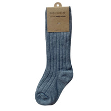 Load image into Gallery viewer, These baby knee socks are made of 100% cotton and come in two cute colours and sizes from newborns to toddlers. These socks complete perfectly any outfit for your baby boss! Dubai, Abu Dhabi, UAE.
