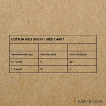 Load image into Gallery viewer, These socks are made of cotton with stretchable spandex and polyester – and are ideal for everyday use. Each set includes 3 pairs of socks - and there are 4 different sets to choose from. Suitable for babies and toddlers. Dubai, Abu Dhabi, UAE. 
