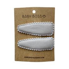 Load image into Gallery viewer, Kids hair clip, baby hair clip, hair accessories for girls, girl hair accessories, kids hair accessories, baby hair accessories, baby hair pin, baby hair clip, eco-friendly baby hair accessories, eco-friendly kids hair accessories, cotton hair clip, cotton hair pin, Dubai, Abu Dhabi, UAE
