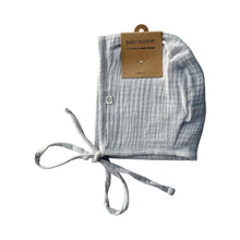 Load image into Gallery viewer, Muslin Baby Bonnet (3 colours)
