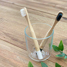 Load image into Gallery viewer, Baby Boss ME toothbrush is a sustainable alternative to regular non-recyclable plastic toothbrushes. The biodegradable handle is made of BPA free, organic and sustainably-grown bamboo, and for the bristles we have used extra soft BPA free nylon. Eco-friendly kids toothbrush, toddler toothbrush. Dubai, Abu Dhabi, UAE.
