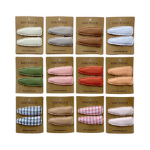 Load image into Gallery viewer, Kids hair clip, baby hair clip, hair accessories for girls, girl hair accessories, kids hair accessories, baby hair accessories, baby hair pin, baby hair clip, eco-friendly baby hair accessories, eco-friendly kids hair accessories, cotton hair clip, cotton hair pin, Dubai, Abu Dhabi, UAE
