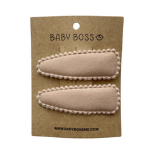 Load image into Gallery viewer, Kids hair clip, baby hair clip, hair accessories for girls, girl hair accessories, kids hair accessories, baby hair accessories, baby hair pin, baby hair clip, eco-friendly baby hair accessories, eco-friendly kids hair accessories, cotton hair clip, cotton hair pin, Dubai, Abu Dhabi, UAE
