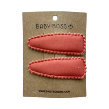 Load image into Gallery viewer, Kids hair clip, baby hair clip, hair accessories for girls, girl hair accessories, kids hair accessories, baby hair accessories, baby hair pin, baby hair clip, eco-friendly baby hair accessories, eco-friendly kids hair accessories, cotton hair clip, cotton hair pin, Dubai, Abu Dhabi, UAE
