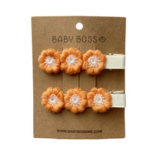 Load image into Gallery viewer, Kids hair clip, baby hair clip, hair accessories for girls, girl hair accessories, kids hair accessories, baby hair accessories, baby hair pin, baby hair clip, eco-friendly baby hair accessories, eco-friendly kids hair accessories, cotton hair clip, cotton hair pin, Dubai, Abu Dhabi, UAE
