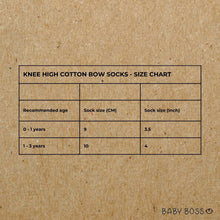 Load image into Gallery viewer, Knee High Cotton Bow Socks
