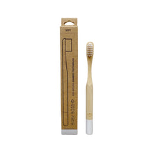 Load image into Gallery viewer, Baby Boss ME toothbrush is a sustainable alternative to regular non-recyclable plastic toothbrushes. The biodegradable handle is made of BPA free, organic and sustainably-grown bamboo, and for the bristles we have used extra soft BPA free nylon. Eco-friendly kids toothbrush, toddler toothbrush. Dubai, Abu Dhabi, UAE.
